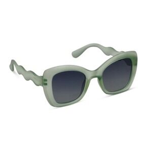 NEW Palm Springs Green Peepers Polarized Sunglasses +0.00